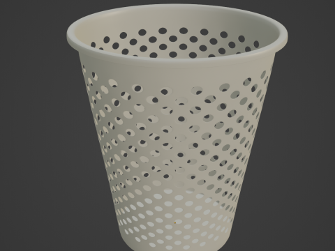 Plastic Trash Bin 06 3D 모델
