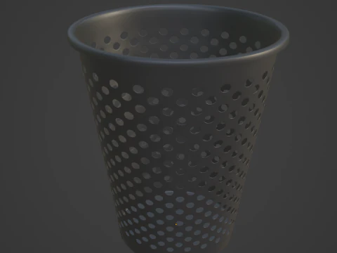 Пластиковий контейнер для сміття 07 3D Модель