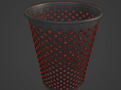 Пластиковий контейнер для сміття 07 3D Модель