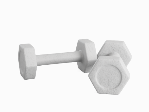 Small Rubber Dumbell 02 3Dモデル