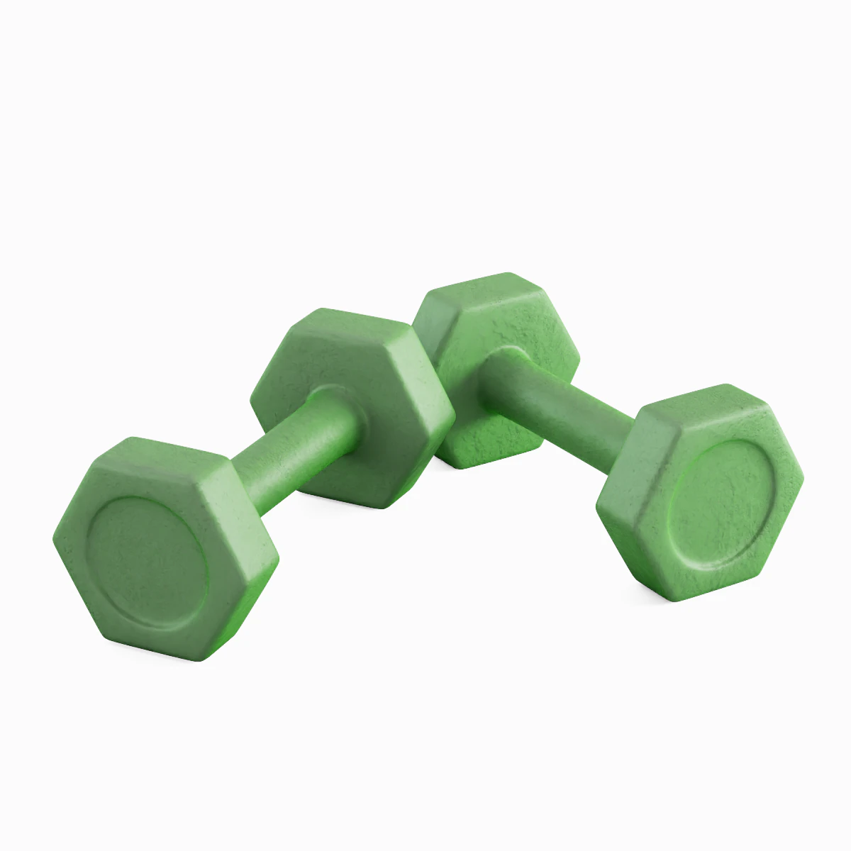 Small Rubber Dumbell 05 3D Model .c4d .max .obj .3ds .fbx .stl .blend 