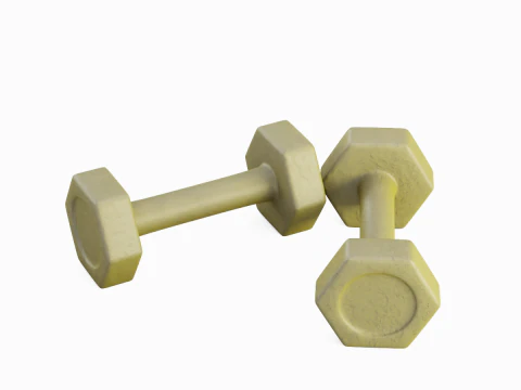Small Rubber Dumbell 06 3D Model