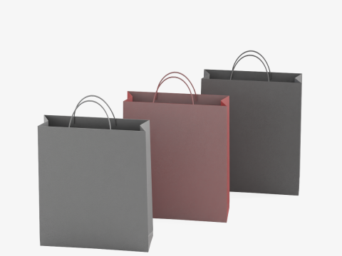 Shopping Bags 3D मॉडल