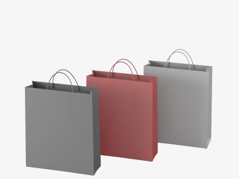 Shopping Bags 3D मॉडल