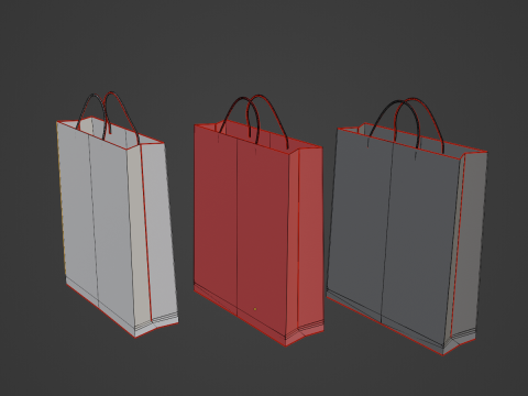 Shopping Bags 3D मॉडल