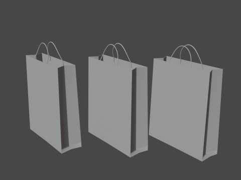 Shopping Bags 3D मॉडल