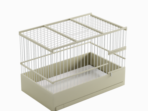 Small Birdcage 01 3Dモデル