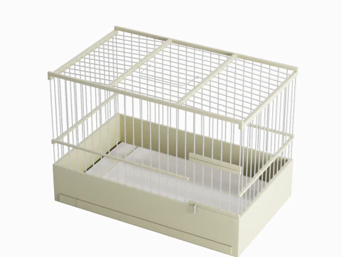 Small Birdcage 01 3D Model