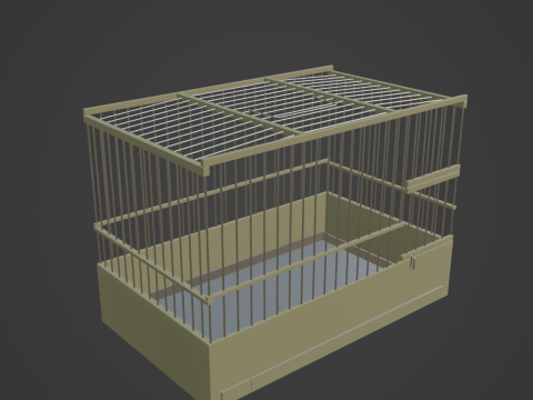 Small Birdcage 02 3D 모델