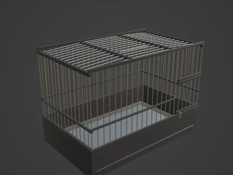 Small Birdcage 03 3D Model