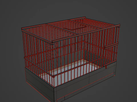 Small Birdcage 03 3D Model