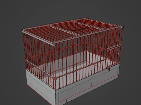 Small Birdcage 03 3D Model