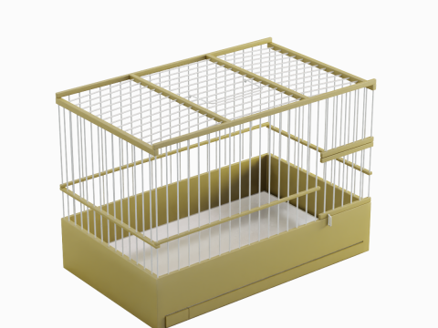 Small Birdcage 04 3D Model