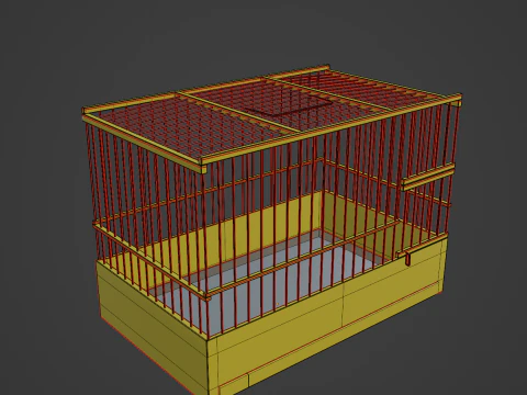 Small Birdcage 04 3D Model