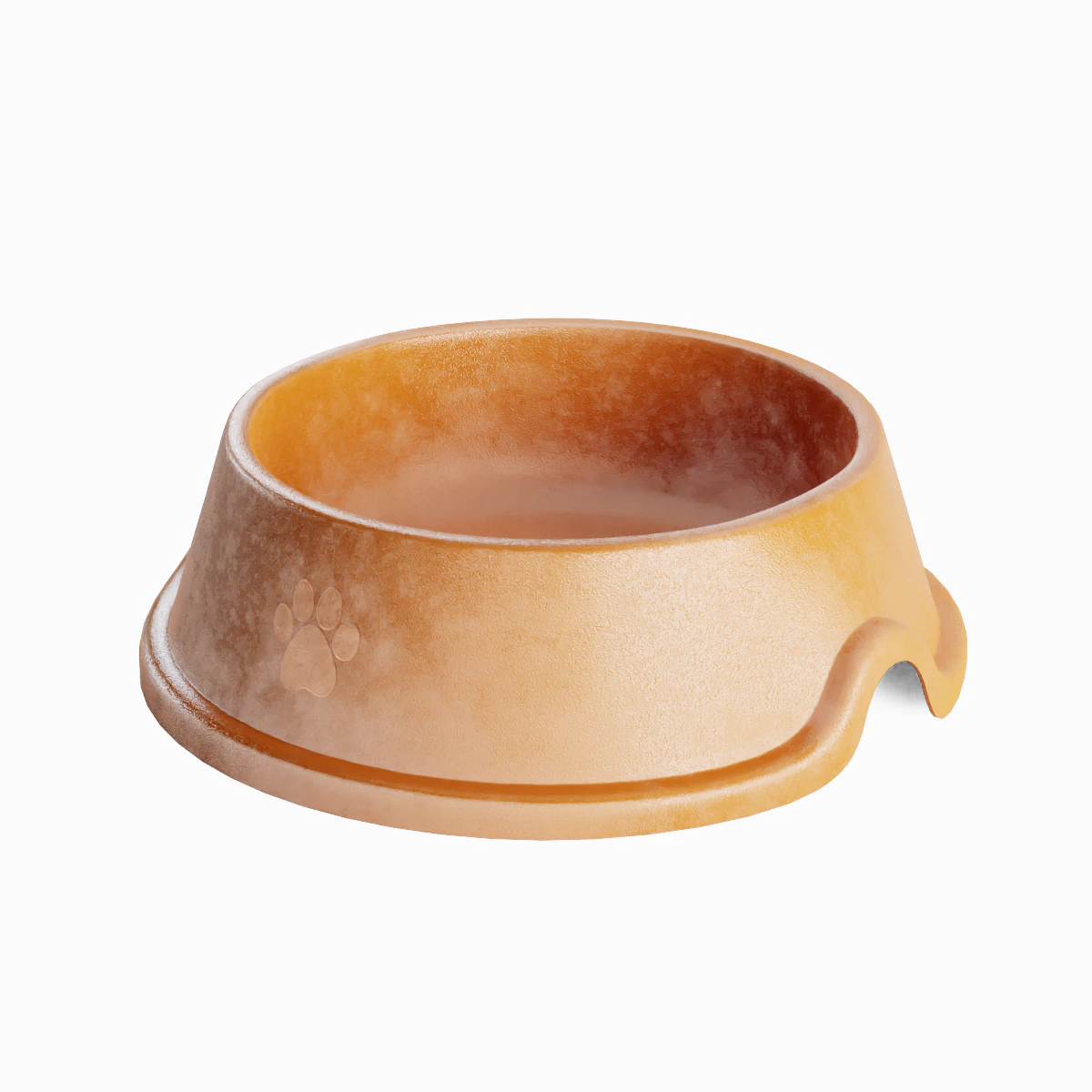 Used Metal Dog Bowl 01 3D Model .c4d .max .obj .3ds .fbx .stl .blend