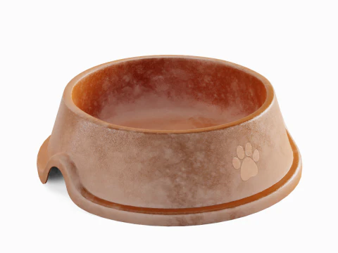 Used Metal Dog Bowl 01 3D Model
