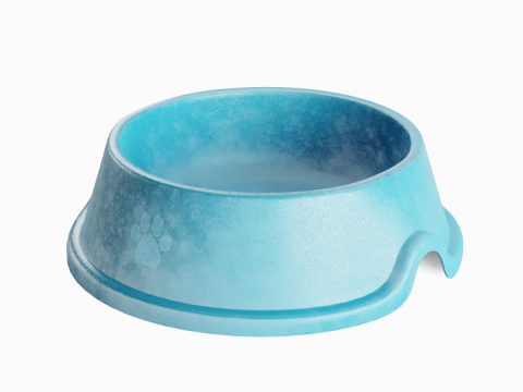 Used Metal Dog Bowl 04 3Dモデル