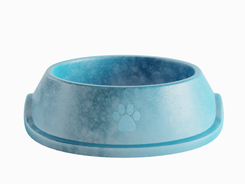 Used Metal Dog Bowl 04 3Dモデル