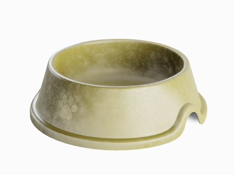 Used Metal Dog Bowl 05 3Dモデル