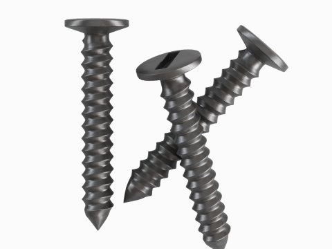 Aluminium Screw 02 3Dモデル