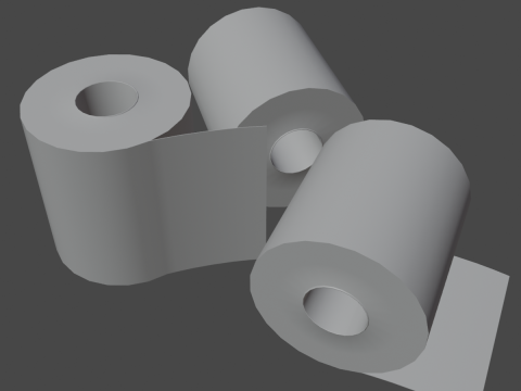 Toilet Papers 01 3Dモデル