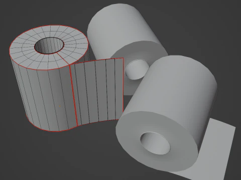 Toilet Papers 01 3D Model