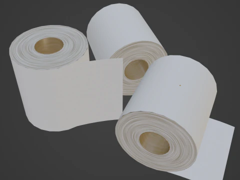 Toilet Papers 02 3D Model