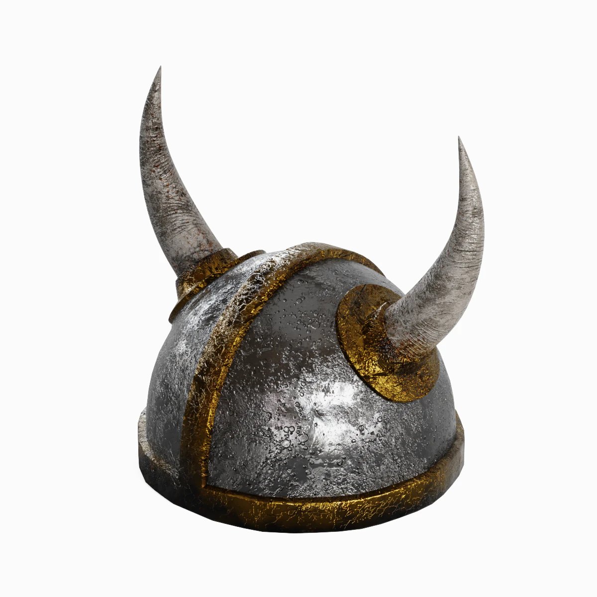 Viking Helmet 02 3D Model .c4d .max .obj .3ds .fbx .stl .blend 