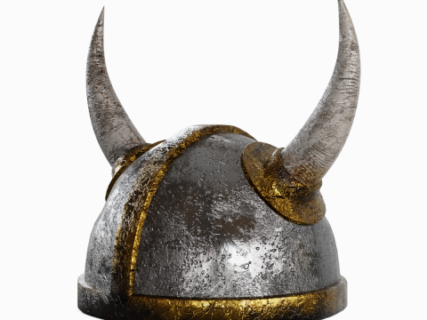 Viking Helmet 02 Modelo 3D