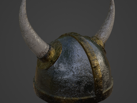 Viking Helmet 02 Modelo 3D