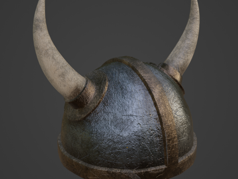 Viking Helmet 03 3D Model