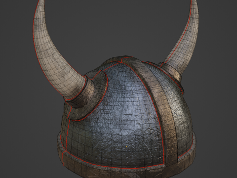 Viking Helmet 03 3D Model