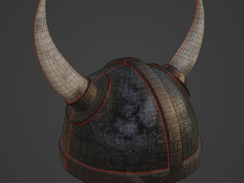 Viking Helmet 04 Modello 3D