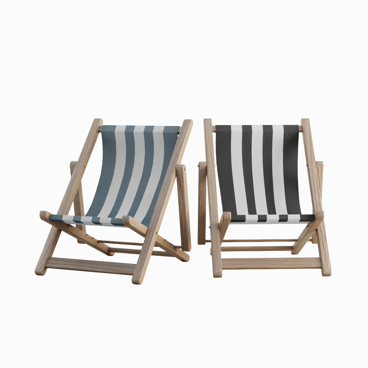 Beach Chair Deck 01 3D Model .c4d .max .obj .3ds .fbx .stl .blend 