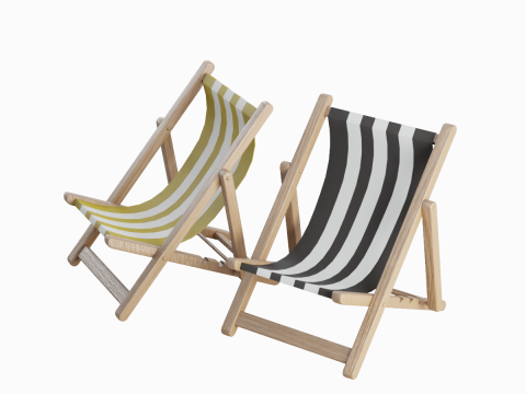 Beach Chair Deck 03 3D Модель