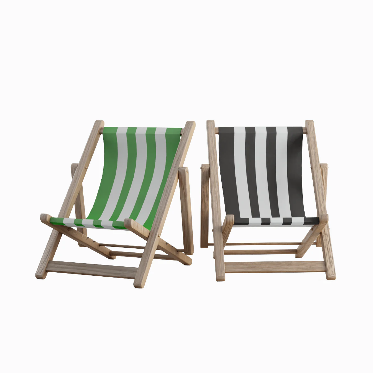 Beach Chair Deck 04 3D Model .c4d .max .obj .3ds .fbx .stl .blend 