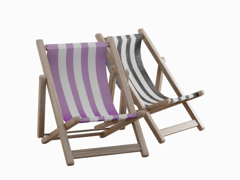Beach Chair Deck 05 3D Model