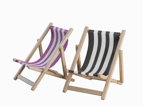 Beach Chair Deck 05 3Dモデル