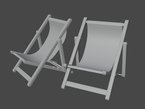 Beach Chair Deck 05 3Dモデル