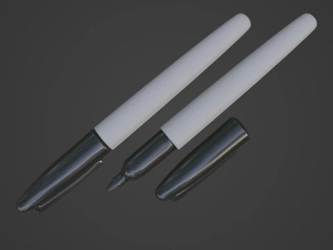 Fine Point Marker 01 3D Model
