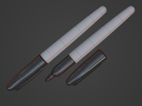 Fine Point Marker 01 3Dモデル