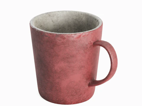 X&iacute;cara de caf&eacute; velha e suja 01 Modelo 3D