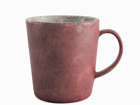Old Dirty Coffee Cup 01 3D Model