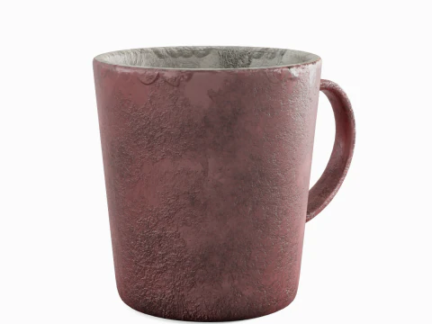 Old Dirty Coffee Cup 01 3D Model