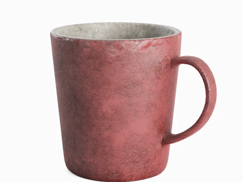 Old Dirty Coffee Cup 01 3D Model