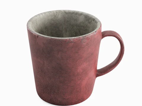Old Dirty Coffee Cup 01 3D Model