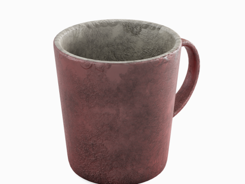 Old Dirty Coffee Cup 01 3Dモデル