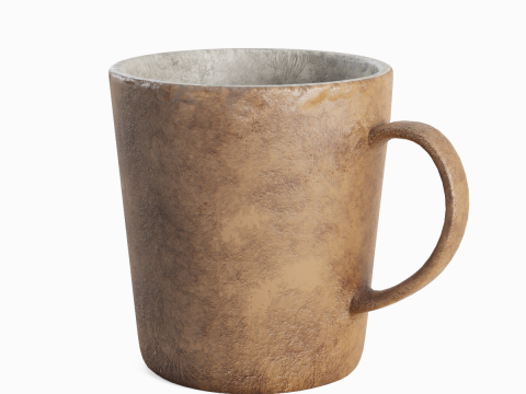 Old Dirty Coffee Cup 02 3Dモデル