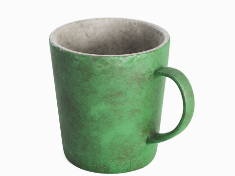 Old Dirty Coffee Cup 03 3Dモデル