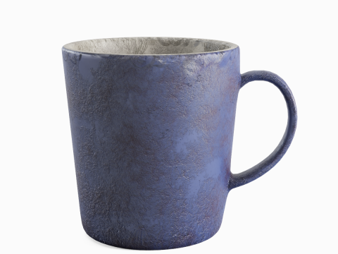 Old Dirty Coffee Cup 04 Modèle 3D